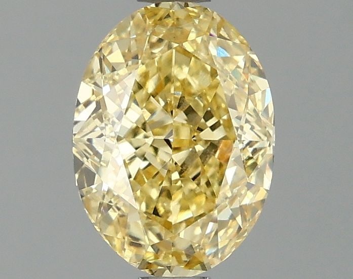 Loose Diamond - OVAL 1.56ct Fancy Intense Yellow VS1: Loose Diamond - OVAL 1.56ct Fancy Intense Yellow VS1 Source: This is a real non-mined Diamond that has been grown in a lab Shape: OVAL Carats: 1.56 Color: Fancy Intense Yellow Certification: IGI Video