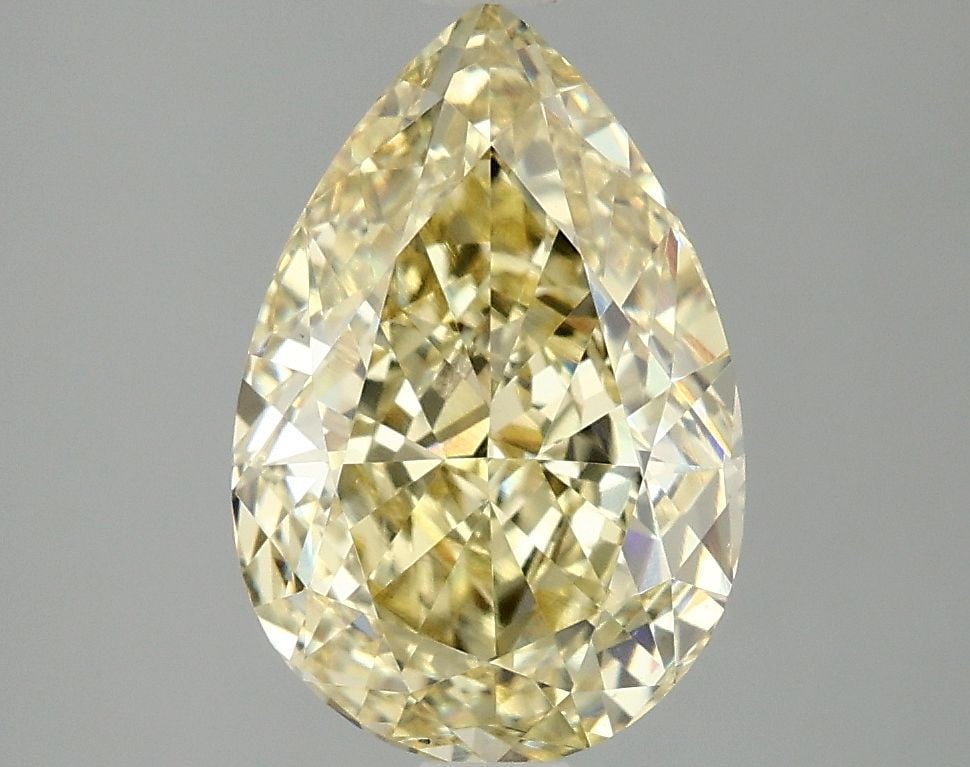 Loose Diamond - PEAR 3.09ct Fancy Intense Yellow VS1: Loose Diamond - PEAR 3.09ct Fancy Intense Yellow VS1 Source: This is a real non-mined Diamond that has been grown in a lab Shape: PEAR Carats: 3.09 Color: Fancy Intense Yellow Certification: IGI Video