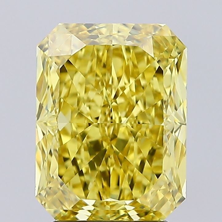 Loose Diamond - RADIANT 3.02ct Fancy Vivid Yellow VS1: Loose Diamond - RADIANT 3.02ct Fancy Vivid Yellow VS1 Source: This is a real non-mined Diamond that has been grown in a lab Shape: RADIANT Carats: 3.02 Color: Fancy Vivid Yellow Certification: IGI Vid