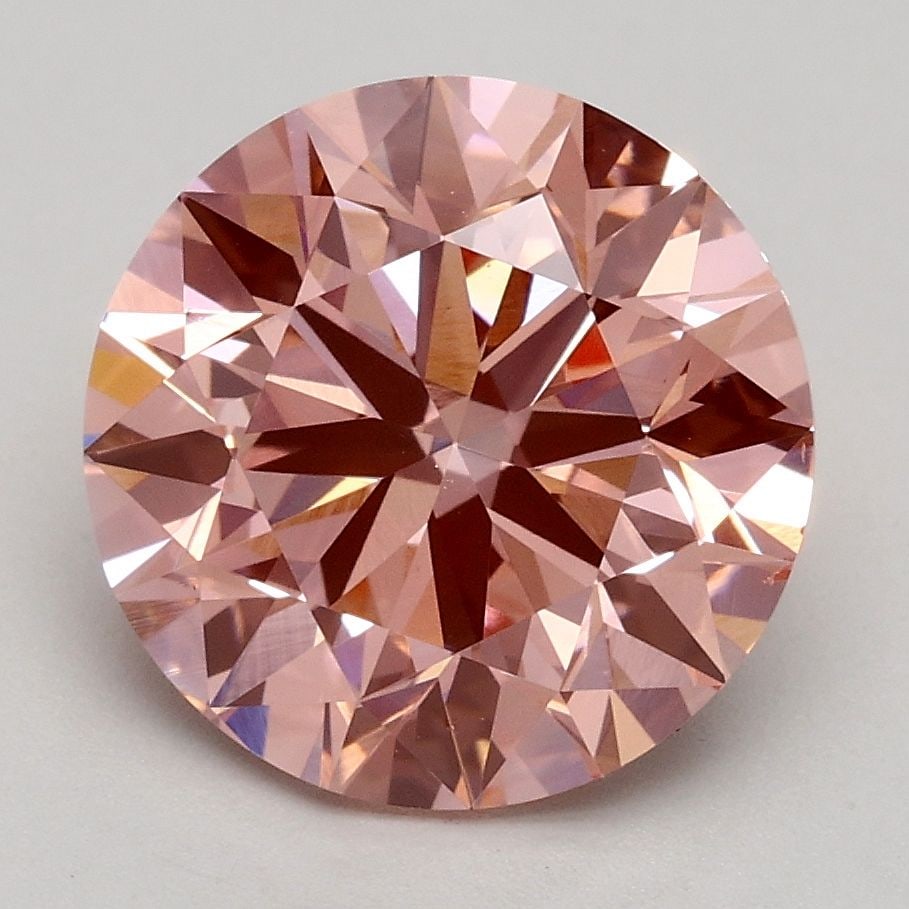Loose Diamond - ROUND 2.7ct Fancy Intense Pink VS2: Loose Diamond - ROUND 2.7ct Fancy Intense Pink VS2 Source: This is a real non-mined Diamond that has been grown in a lab Shape: ROUND Carats: 2.7 Color: Fancy Intense Pink Certification: IGI Video: