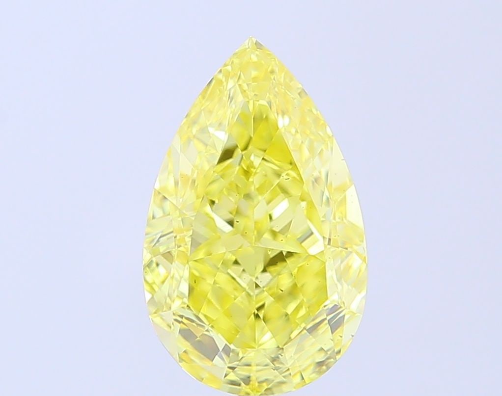 Loose Diamond - PEAR 4.27ct Fancy Intense Yellow VS2: Loose Diamond - PEAR 4.27ct Fancy Intense Yellow VS2 Source: This is a real non-mined Diamond that has been grown in a lab Shape: PEAR Carats: 4.27 Color: Fancy Intense Yellow Certification: IGI Video