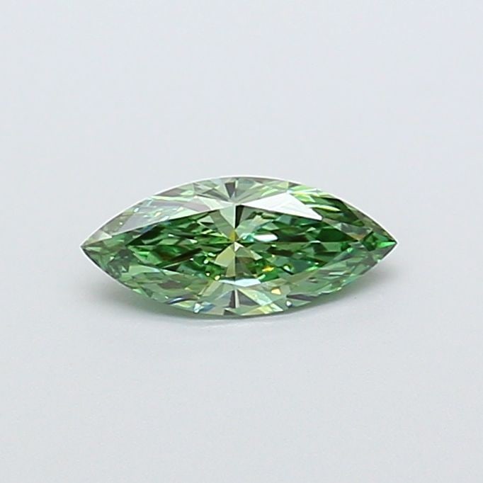 Loose Diamond - MARQUISE 0.7ct Fancy Vivid Green VS2: Loose Diamond - MARQUISE 0.7ct Fancy Vivid Green VS2 Source: This is a real non-mined Diamond that has been grown in a lab Shape: MARQUISE Carats: 0.7 Color: Fancy Vivid Green Certification: IGI Video