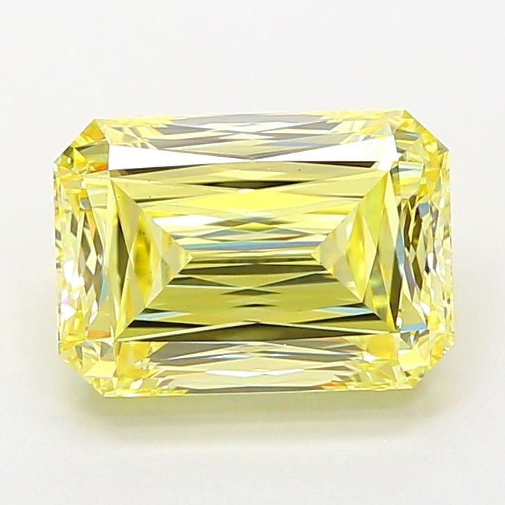Loose Diamond - RADIANT 4.12ct Fancy Intense Yellow VS1: Loose Diamond - RADIANT 4.12ct Fancy Intense Yellow VS1 Source: This is a real non-mined Diamond that has been grown in a lab Shape: RADIANT Carats: 4.12 Color: Fancy Intense Yellow Certification: IGI