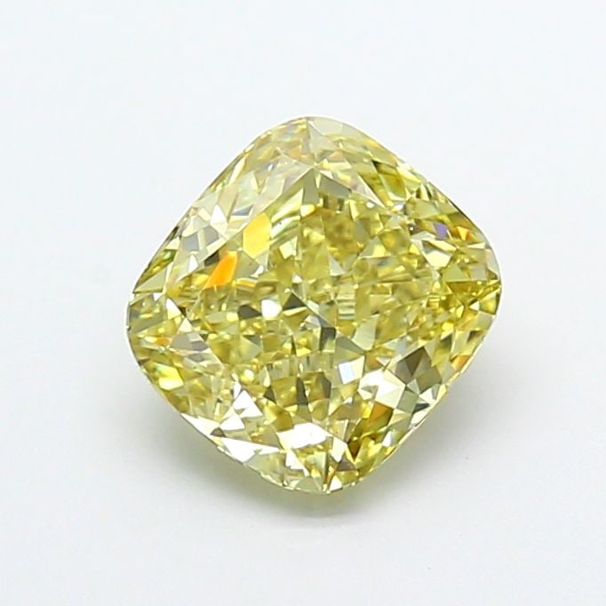 Loose Diamond - CUSHION MODIFIED 1.8ct Fancy Yellow VS2: Loose Diamond - CUSHION MODIFIED 1.8ct Fancy Yellow VS2 Source: This is a real non-mined Diamond that has been grown in a lab Shape: CUSHION MODIFIED Carats: 1.8 Color: Fancy Yellow Certification: IGI