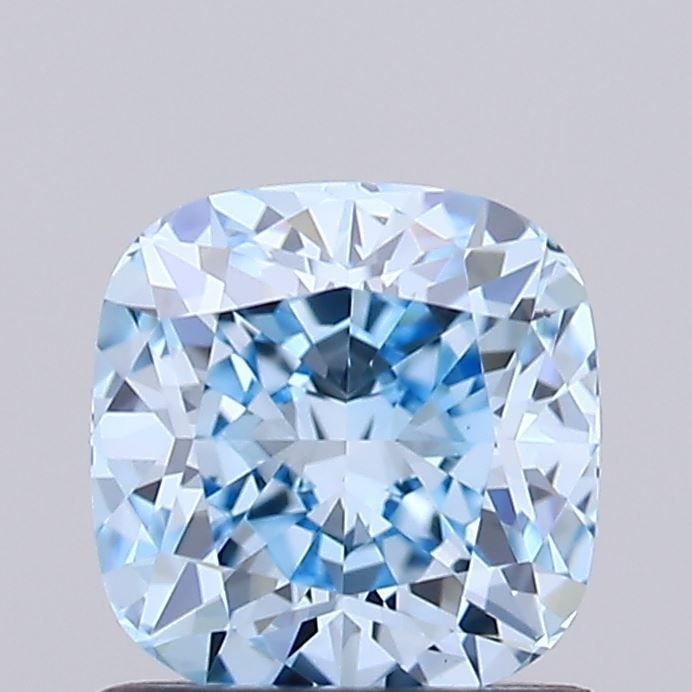 Loose Diamond - CUSHION MODIFIED 1.02ct Fancy Intense Blue VS1: Loose Diamond - CUSHION MODIFIED 1.02ct Fancy Intense Blue VS1 Source: This is a real non-mined Diamond that has been grown in a lab Shape: CUSHION MODIFIED Carats: 1.02 Color: Fancy Intense Blue Cert