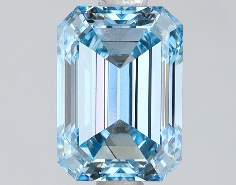 Loose Diamond - EMERALD 2.04ct Fancy Blue VS2: Loose Diamond - EMERALD 2.04ct Fancy Blue VS2 Source: This is a real non-mined Diamond that has been grown in a lab Shape: EMERALD Carats: 2.04 Color: Fancy Blue Certification: IGI Video: