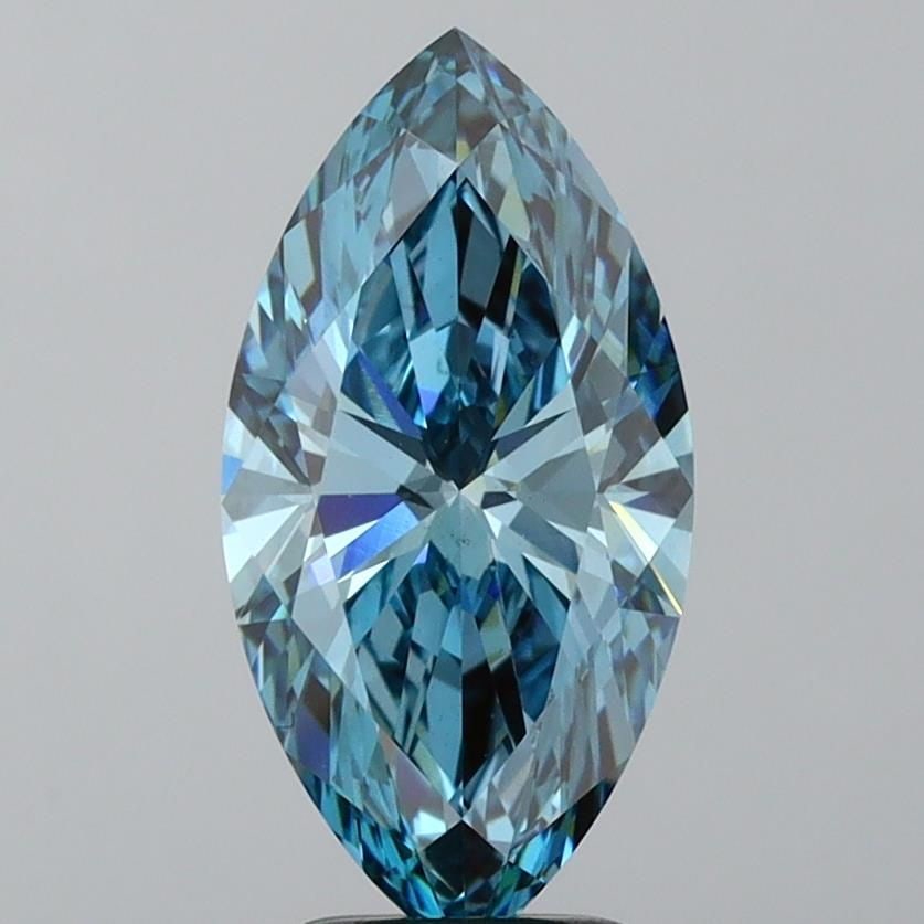 Loose Diamond - MARQUISE 3.27ct Fancy Vivid Blue VS1 (1 of 1)