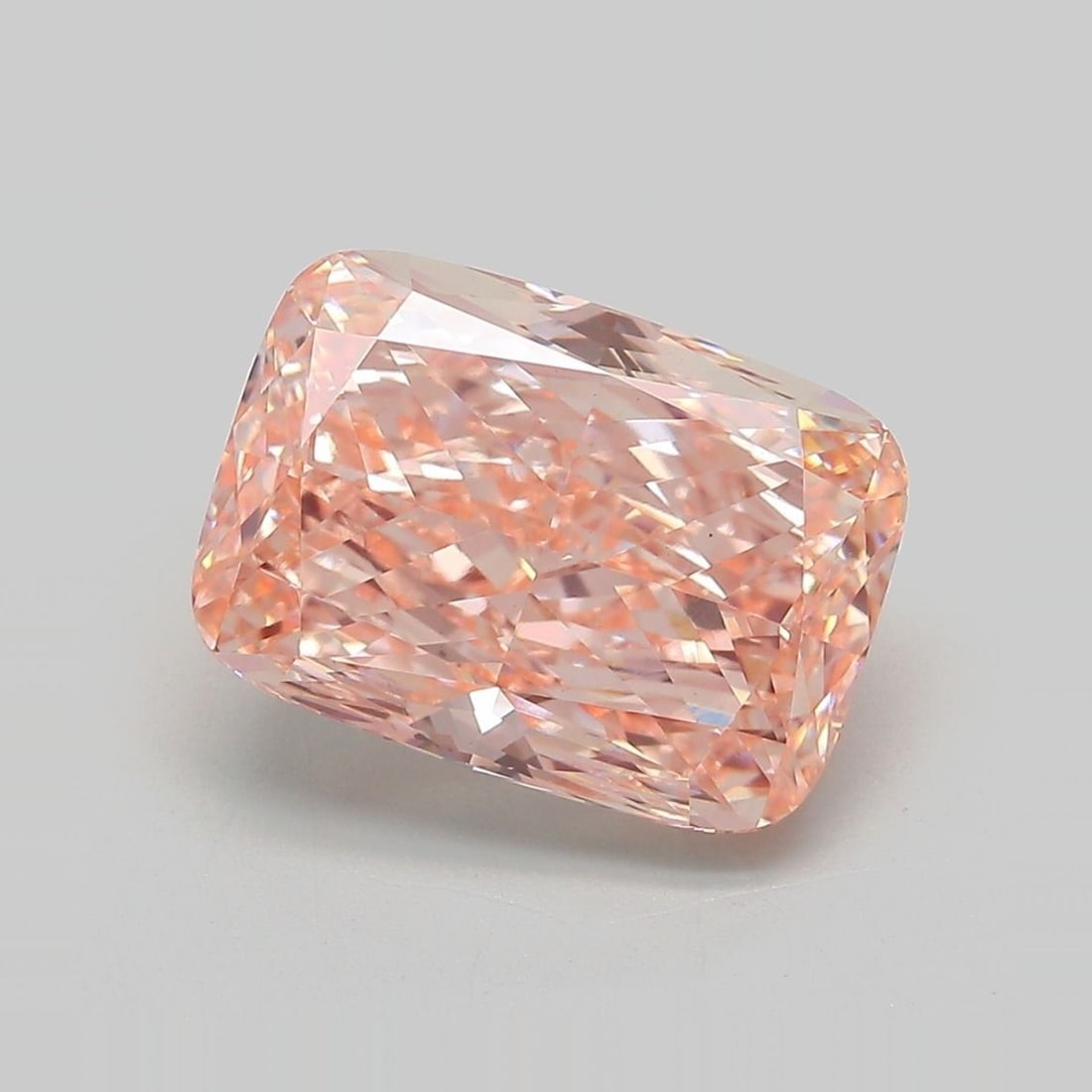 Loose Diamond - CUSHION MODIFIED 5.34ct Fancy Intense Pink VS2: Loose Diamond - CUSHION MODIFIED 5.34ct Fancy Intense Pink VS2 Source: This is a real non-mined Diamond that has been grown in a lab Shape: CUSHION MODIFIED Carats: 5.34 Color: Fancy Intense Pink Cert