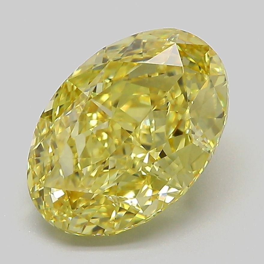 Loose Diamond - OVAL 3.54ct Fancy Intense Yellow VS1: Loose Diamond - OVAL 3.54ct Fancy Intense Yellow VS1 Source: This is a real non-mined Diamond that has been grown in a lab Shape: OVAL Carats: 3.54 Color: Fancy Intense Yellow Certification: IGI Video