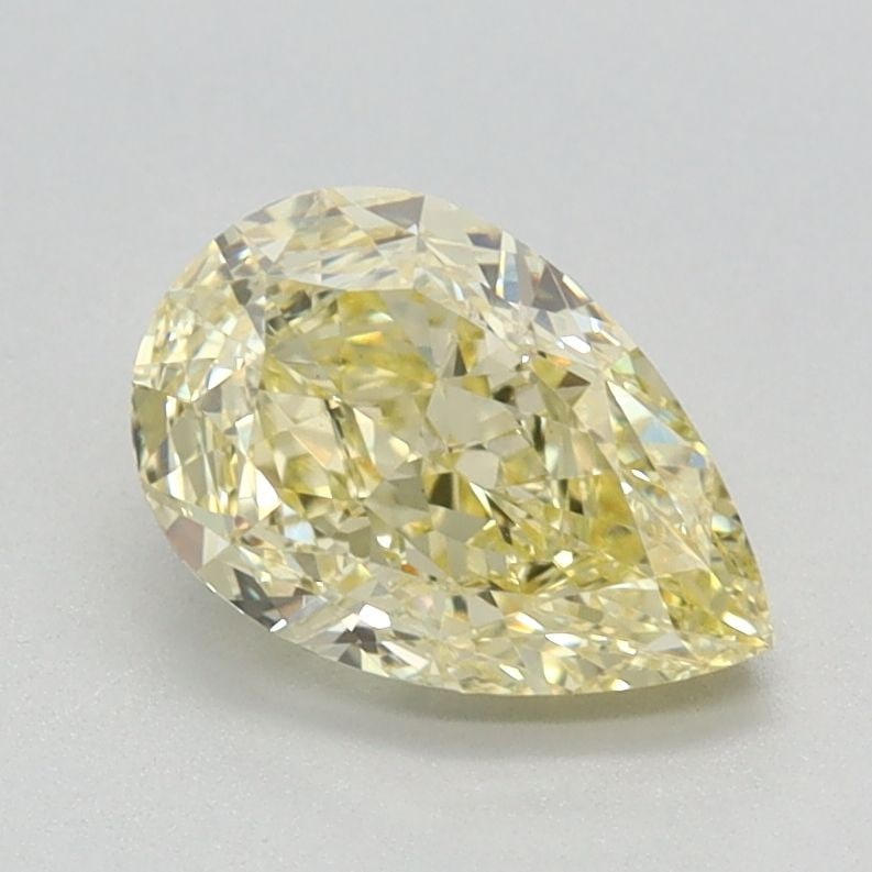 Loose Diamond - PEAR 1.12ct Fancy Intense Yellow VS1: Loose Diamond - PEAR 1.12ct Fancy Intense Yellow VS1 Source: This is a real non-mined Diamond that has been grown in a lab Shape: PEAR Carats: 1.12 Color: Fancy Intense Yellow Certification: IGI Video
