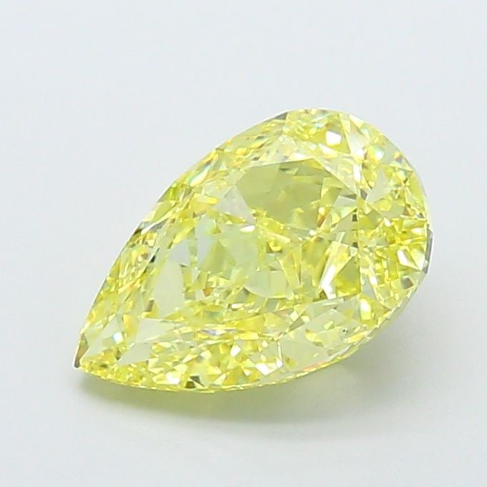 Loose Diamond - PEAR 3.31ct Fancy Intense Yellow VS1: Loose Diamond - PEAR 3.31ct Fancy Intense Yellow VS1 Source: This is a real non-mined Diamond that has been grown in a lab Shape: PEAR Carats: 3.31 Color: Fancy Intense Yellow Certification: IGI Video