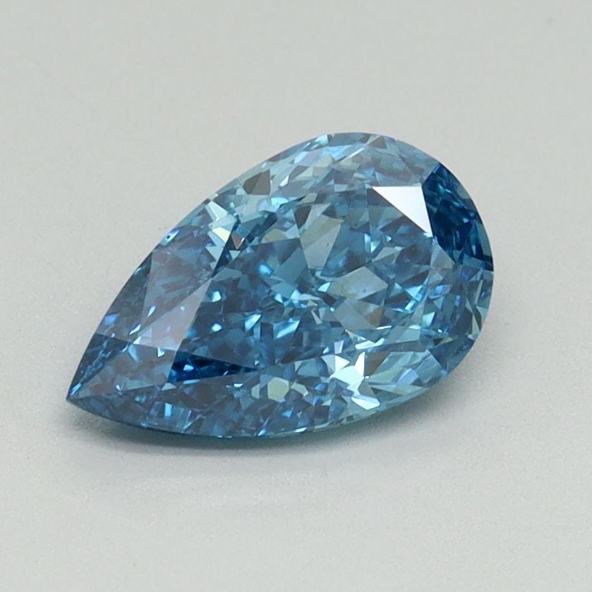 Loose Diamond - PEAR 1.0ct Fancy Vivid Blue VS1: Loose Diamond - PEAR 1.0ct Fancy Vivid Blue VS1 Source: This is a real non-mined Diamond that has been grown in a lab Shape: PEAR Carats: 1.0 Color: Fancy Vivid Blue Certification: IGI Video: