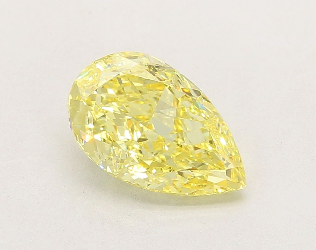 Loose Diamond - PEAR 2.56ct Fancy Intense Yellow VS1: Loose Diamond - PEAR 2.56ct Fancy Intense Yellow VS1 Source: This is a real non-mined Diamond that has been grown in a lab Shape: PEAR Carats: 2.56 Color: Fancy Intense Yellow Certification: IGI Video