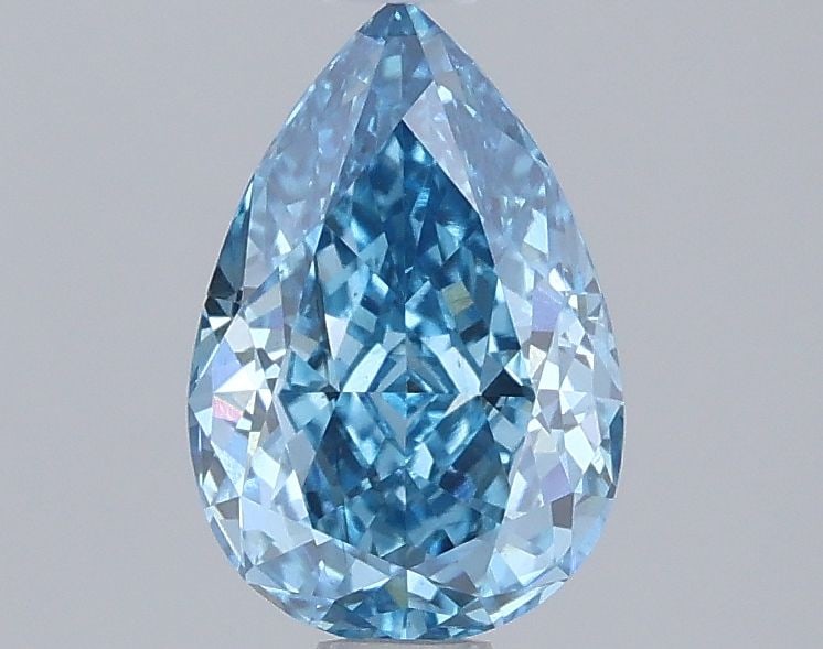 Loose Diamond - PEAR 1.06ct Fancy Vivid Blue VS2: Loose Diamond - PEAR 1.06ct Fancy Vivid Blue VS2 Source: This is a real non-mined Diamond that has been grown in a lab Shape: PEAR Carats: 1.06 Color: Fancy Vivid Blue Certification: IGI Video: