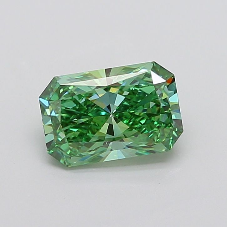 Loose Diamond - RADIANT 2.26ct Fancy Vivid Green VVS2: Loose Diamond - RADIANT 2.26ct Fancy Vivid Green VVS2 Source: This is a real non-mined Diamond that has been grown in a lab Shape: RADIANT Carats: 2.26 Color: Fancy Vivid Green Certification: IGI The 