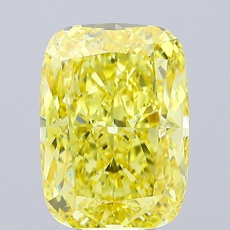 Loose Diamond - CUSHION MODIFIED 5.2ct Fancy Vivid Yellow VS2: Loose Diamond - CUSHION MODIFIED 5.2ct Fancy Vivid Yellow VS2 Source: This is a real non-mined Diamond that has been grown in a lab Shape: CUSHION MODIFIED Carats: 5.2 Color: Fancy Vivid Yellow Certif