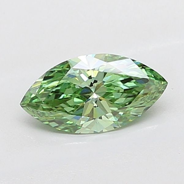 Loose Diamond - MARQUISE 1.0ct Fancy Vivid Green VS1: Loose Diamond - MARQUISE 1.0ct Fancy Vivid Green VS1 Source: This is a real non-mined Diamond that has been grown in a lab Shape: MARQUISE Carats: 1.0 Color: Fancy Vivid Green Certification: IGI The D