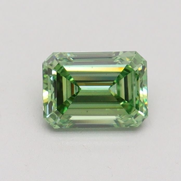 Loose Diamond - EMERALD 0.56ct Fancy Vivid Green VS1: Loose Diamond - EMERALD 0.56ct Fancy Vivid Green VS1 Source: This is a real non-mined Diamond that has been grown in a lab Shape: EMERALD Carats: 0.56 Color: Fancy Vivid Green Certification: IGI Video