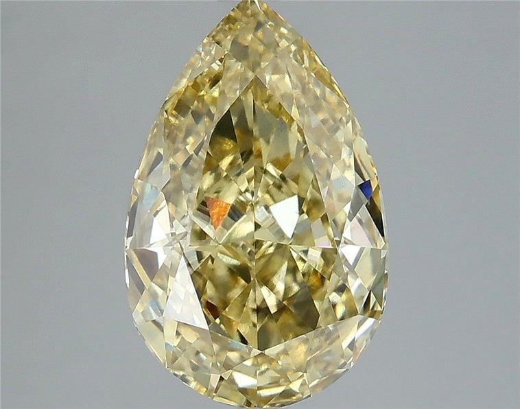 Loose Diamond - PEAR 4.07ct Fancy Intense Yellow VS2: Loose Diamond - PEAR 4.07ct Fancy Intense Yellow VS2 Source: This is a real non-mined Diamond that has been grown in a lab Shape: PEAR Carats: 4.07 Color: Fancy Intense Yellow Certification: IGI Video