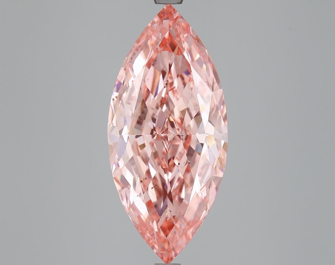 Loose Diamond - MARQUISE 5.02ct Fancy Intense Pink VS2: Loose Diamond - MARQUISE 5.02ct Fancy Intense Pink VS2 Source: This is a real non-mined Diamond that has been grown in a lab Shape: MARQUISE Carats: 5.02 Color: Fancy Intense Pink Certification: IGI V