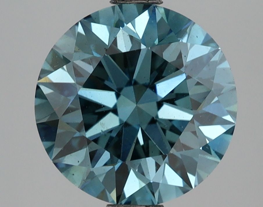 Loose Diamond - ROUND 3.07ct Fancy Vivid Blue VS2 (1 of 1)