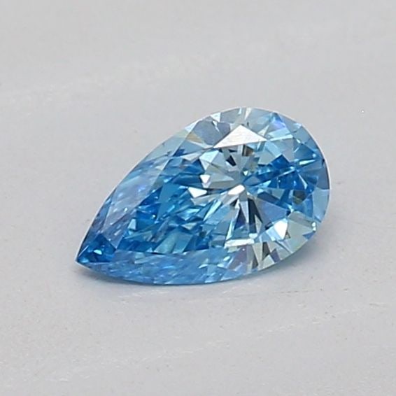 Loose Diamond - PEAR 0.15ct Fancy Vivid Blue VS1: Loose Diamond - PEAR 0.15ct Fancy Vivid Blue VS1 Source: This is a real non-mined Diamond that has been grown in a lab Shape: PEAR Carats: 0.15 Color: Fancy Vivid Blue Certification: IGI The Diamond D
