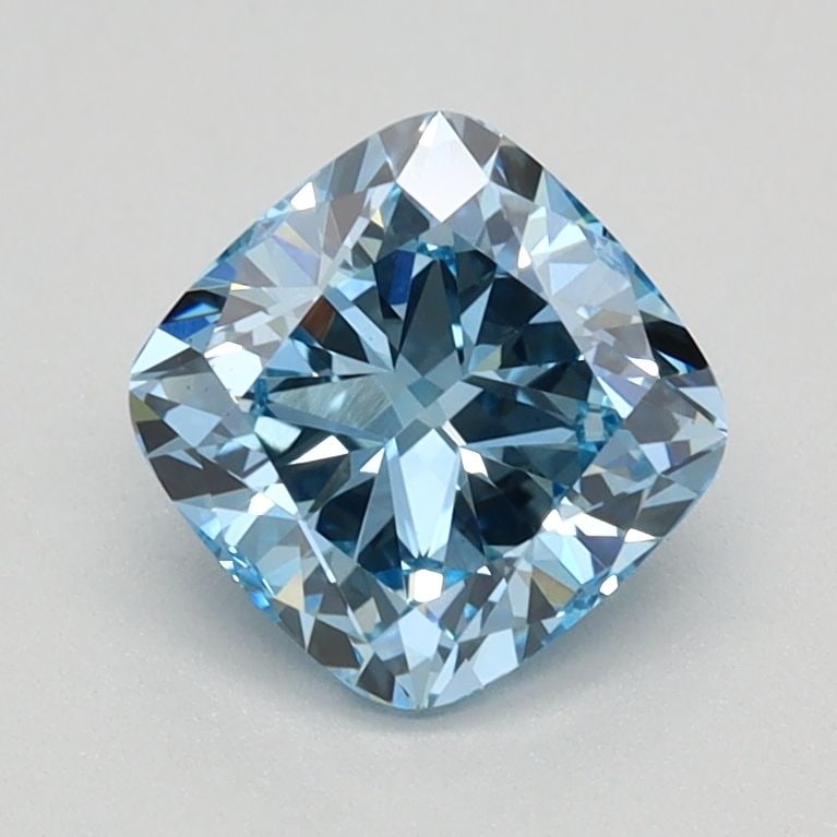 Loose Diamond - CUSHION BRILLIANT 1.05ct Fancy Vivid Blue VS1: Loose Diamond - CUSHION BRILLIANT 1.05ct Fancy Vivid Blue VS1 Source: This is a real non-mined Diamond that has been grown in a lab Shape: CUSHION BRILLIANT Carats: 1.05 Color: Fancy Vivid Blue Certif