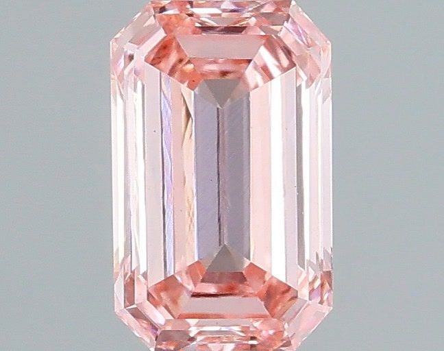 Loose Diamond - EMERALD 0.59ct Fancy Intense Pink VS1: Loose Diamond - EMERALD 0.59ct Fancy Intense Pink VS1 Source: This is a real non-mined Diamond that has been grown in a lab Shape: EMERALD Carats: 0.59 Color: Fancy Intense Pink Certification: IGI Vid