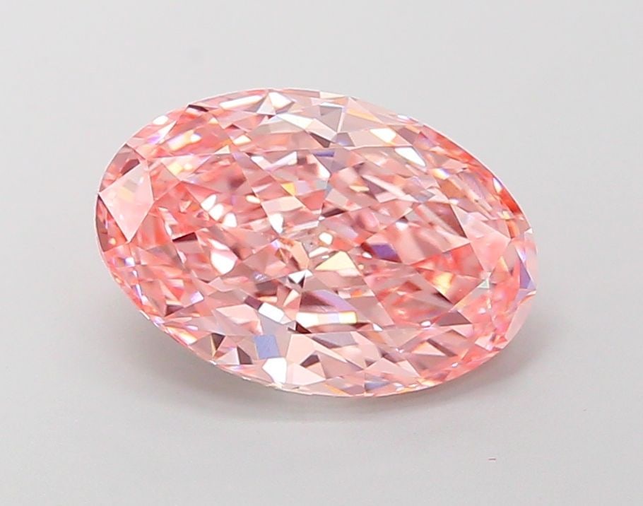 Loose Diamond - OVAL 4.83ct Fancy Vivid Pink VS1: Loose Diamond - OVAL 4.83ct Fancy Vivid Pink VS1 Source: This is a real non-mined Diamond that has been grown in a lab Shape: OVAL Carats: 4.83 Color: Fancy Vivid Pink Certification: IGI Video: