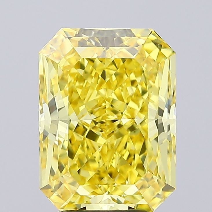 Loose Diamond - RADIANT 4.0ct Fancy Vivid Yellow VS1: Loose Diamond - RADIANT 4.0ct Fancy Vivid Yellow VS1 Source: This is a real non-mined Diamond that has been grown in a lab Shape: RADIANT Carats: 4.0 Color: Fancy Vivid Yellow Certification: IGI Video