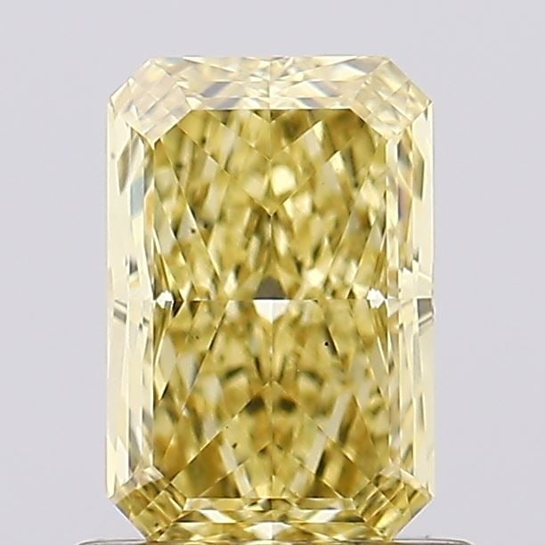 Loose Diamond - RADIANT 1.05ct Fancy Intense Yellow VS1: Loose Diamond - RADIANT 1.05ct Fancy Intense Yellow VS1 Source: This is a real non-mined Diamond that has been grown in a lab Shape: RADIANT Carats: 1.05 Color: Fancy Intense Yellow Certification: IGI