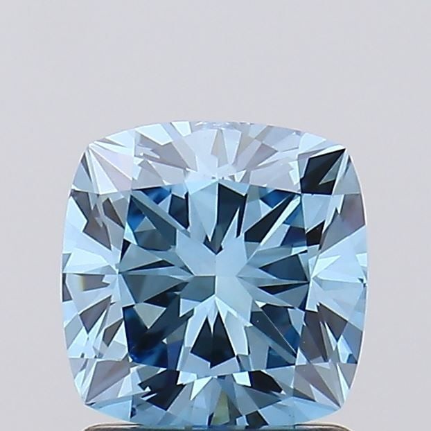 Loose Diamond - CUSHION MODIFIED 1.51ct Fancy Vivid Blue VS2: Loose Diamond - CUSHION MODIFIED 1.51ct Fancy Vivid Blue VS2 Source: This is a real non-mined Diamond that has been grown in a lab Shape: CUSHION MODIFIED Carats: 1.51 Color: Fancy Vivid Blue Certific