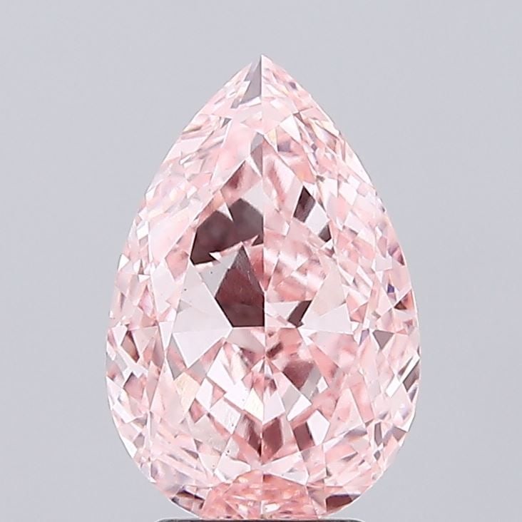 Loose Diamond - PEAR 4.02ct Fancy Vivid Pink VS1: Loose Diamond - PEAR 4.02ct Fancy Vivid Pink VS1 Source: This is a real non-mined Diamond that has been grown in a lab Shape: PEAR Carats: 4.02 Color: Fancy Vivid Pink Certification: IGI Video: