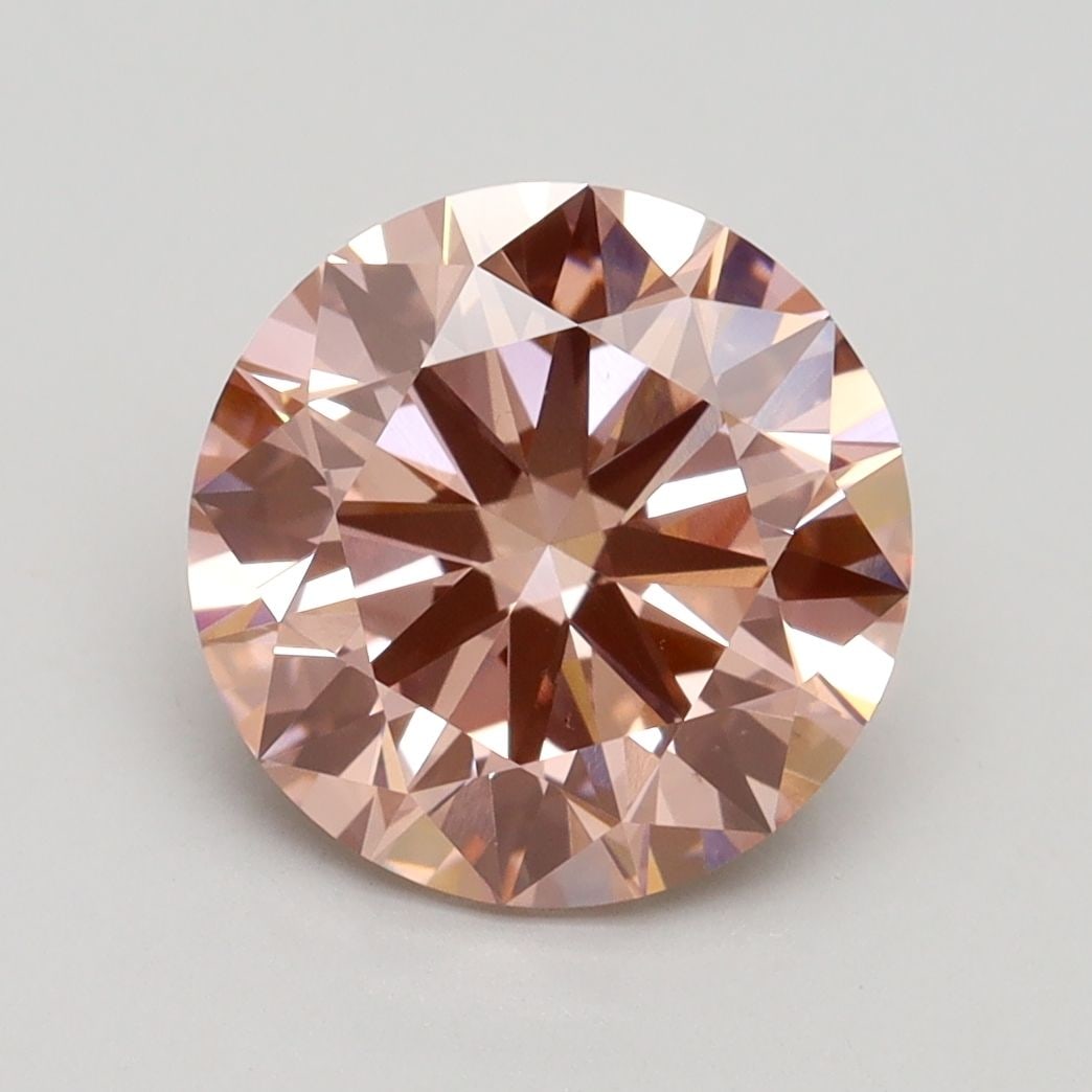 Loose Diamond - ROUND 3.02ct Fancy Brownish Pink VS2 (1 of 1)