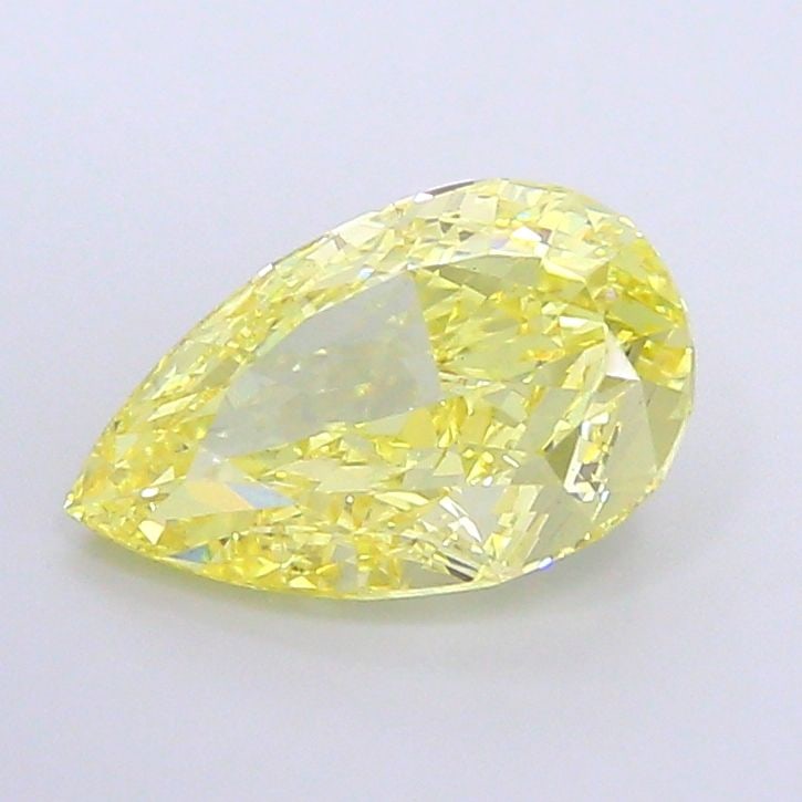 Loose Diamond - PEAR 4.54ct Fancy Intense Yellow VS1: Loose Diamond - PEAR 4.54ct Fancy Intense Yellow VS1 Source: This is a real non-mined Diamond that has been grown in a lab Shape: PEAR Carats: 4.54 Color: Fancy Intense Yellow Certification: IGI Video