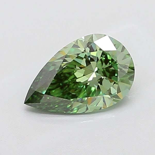 Loose Diamond - PEAR 1.31ct Fancy Vivid Green VS1: Loose Diamond - PEAR 1.31ct Fancy Vivid Green VS1 Source: This is a real non-mined Diamond that has been grown in a lab Shape: PEAR Carats: 1.31 Color: Fancy Vivid Green Certification: IGI Video:
