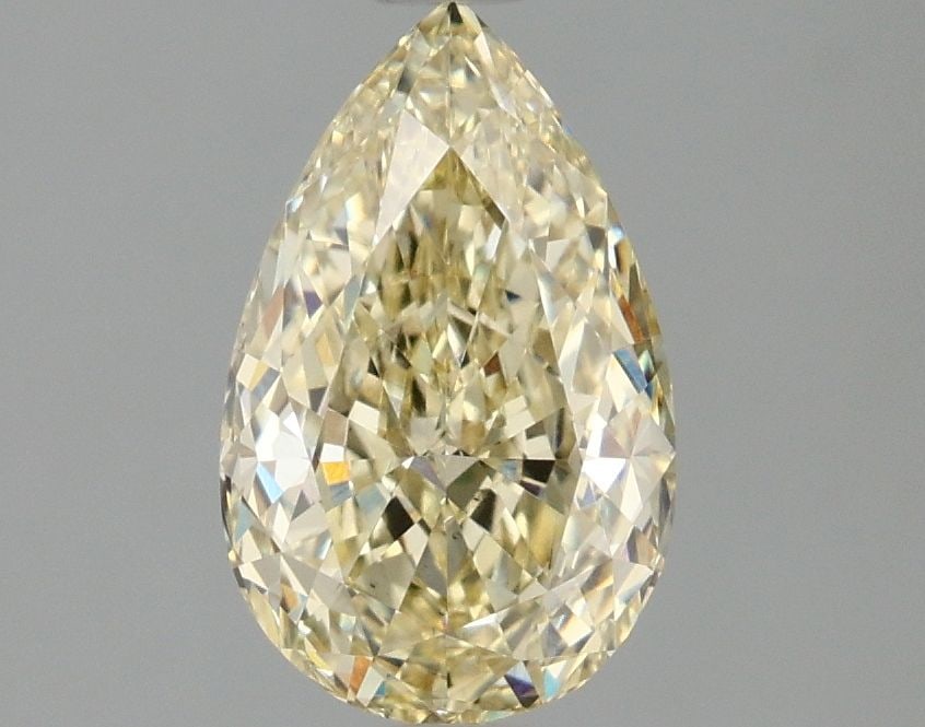 Loose Diamond - PEAR 1.59ct Fancy Intense Yellow VS2: Loose Diamond - PEAR 1.59ct Fancy Intense Yellow VS2 Source: This is a real non-mined Diamond that has been grown in a lab Shape: PEAR Carats: 1.59 Color: Fancy Intense Yellow Certification: IGI Video