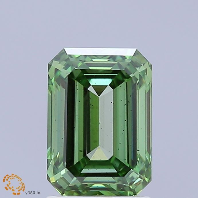 Loose Diamond - EMERALD 2.08ct Fancy Vivid Green SI1: Loose Diamond - EMERALD 2.08ct Fancy Vivid Green SI1 Source: This is a real non-mined Diamond that has been grown in a lab Shape: EMERALD Carats: 2.08 Color: Fancy Vivid Green Certification: IGI Video