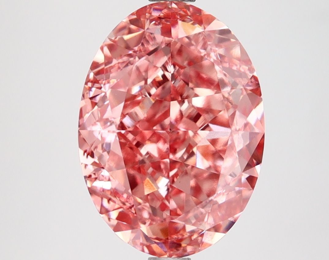 Loose Diamond - OVAL 4.12ct Fancy Vivid Pink VS1: Loose Diamond - OVAL 4.12ct Fancy Vivid Pink VS1 Source: This is a real non-mined Diamond that has been grown in a lab Shape: OVAL Carats: 4.12 Color: Fancy Vivid Pink Certification: IGI Video: