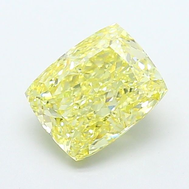 Loose Diamond - CUSHION MODIFIED 2.59ct Fancy Intense Yellow VS1: Loose Diamond - CUSHION MODIFIED 2.59ct Fancy Intense Yellow VS1 Source: This is a real non-mined Diamond that has been grown in a lab Shape: CUSHION MODIFIED Carats: 2.59 Color: Fancy Intense Yellow 