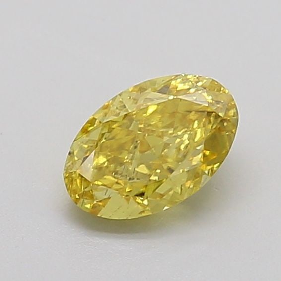 Loose Diamond - OVAL 0.91ct Fancy Vivid Yellow VS2: Loose Diamond - OVAL 0.91ct Fancy Vivid Yellow VS2 Source: This is a real non-mined Diamond that has been grown in a lab Shape: OVAL Carats: 0.91 Color: Fancy Vivid Yellow Certification: IGI Video: