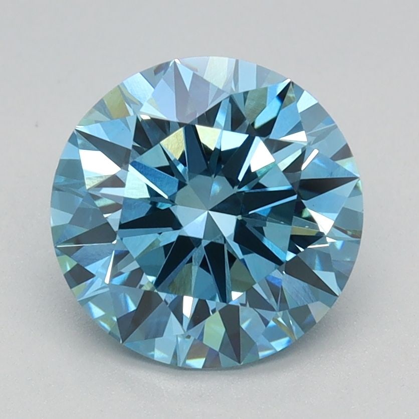 Ideal Loose Diamond - ROUND 1.79ct Fancy Vivid Blue VS1 (1 of 1)