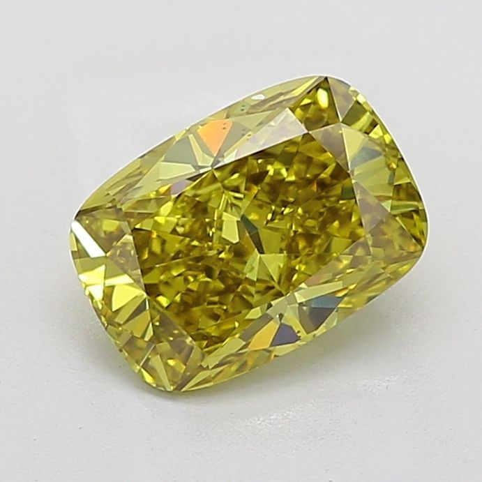 Loose Diamond - CUSHION MODIFIED 3.03ct Fancy Intense Yellow VS2: Loose Diamond - CUSHION MODIFIED 3.03ct Fancy Intense Yellow VS2 Source: This is a real non-mined Diamond that has been grown in a lab Shape: CUSHION MODIFIED Carats: 3.03 Color: Fancy Intense Yellow 
