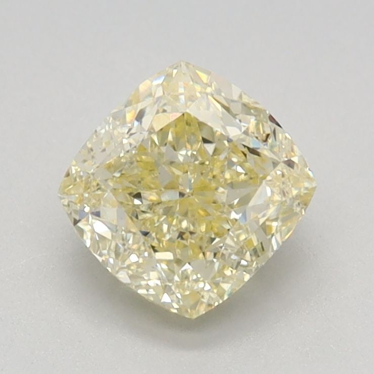 Loose Diamond - CUSHION MODIFIED 1.06ct Light Yellow VS1: Loose Diamond - CUSHION MODIFIED 1.06ct Light Yellow VS1 Source: This is a real non-mined Diamond that has been grown in a lab Shape: CUSHION MODIFIED Carats: 1.06 Color: Light Yellow Certification: I