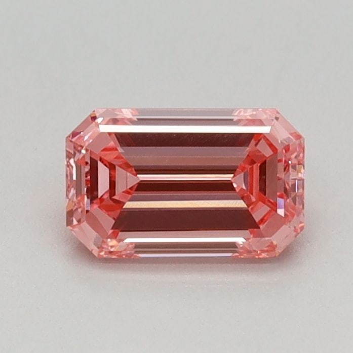 Loose Diamond - EMERALD 0.48ct Fancy Vivid Pink VVS2: Loose Diamond - EMERALD 0.48ct Fancy Vivid Pink VVS2 Source: This is a real non-mined Diamond that has been grown in a lab Shape: EMERALD Carats: 0.48 Color: Fancy Vivid Pink Certification: IGI Video: