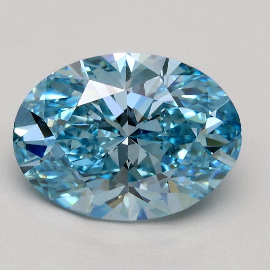 Loose Diamond - OVAL 1.7ct Fancy Vivid Blue VVS2: Loose Diamond - OVAL 1.7ct Fancy Vivid Blue VVS2 Source: This is a real non-mined Diamond that has been grown in a lab Shape: OVAL Carats: 1.7 Color: Fancy Vivid Blue Certification: IGI Video: