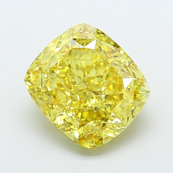 Loose Diamond - CUSHION MODIFIED 6.52ct Fancy Intense Yellow VS2: Loose Diamond - CUSHION MODIFIED 6.52ct Fancy Intense Yellow VS2 Source: This is a real non-mined Diamond that has been grown in a lab Shape: CUSHION MODIFIED Carats: 6.52 Color: Fancy Intense Yellow 