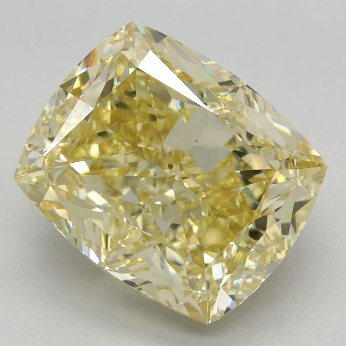 Loose Diamond - CUSHION MODIFIED 5.55ct Fancy Intense Yellow VS1: Loose Diamond - CUSHION MODIFIED 5.55ct Fancy Intense Yellow VS1 Source: This is a real non-mined Diamond that has been grown in a lab Shape: CUSHION MODIFIED Carats: 5.55 Color: Fancy Intense Yellow 
