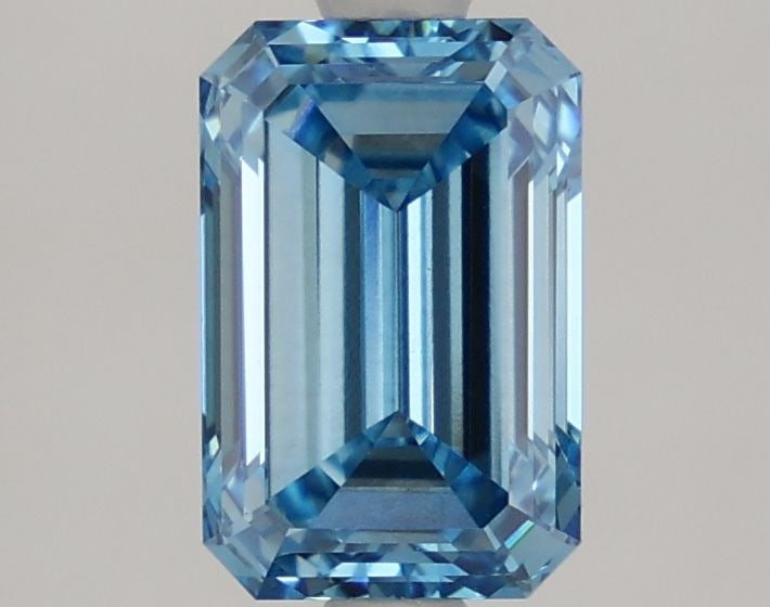 Loose Diamond - EMERALD 1.8ct Fancy Vivid Blue VS2: Loose Diamond - EMERALD 1.8ct Fancy Vivid Blue VS2 Source: This is a real non-mined Diamond that has been grown in a lab Shape: EMERALD Carats: 1.8 Color: Fancy Vivid Blue Certification: NONE Video: