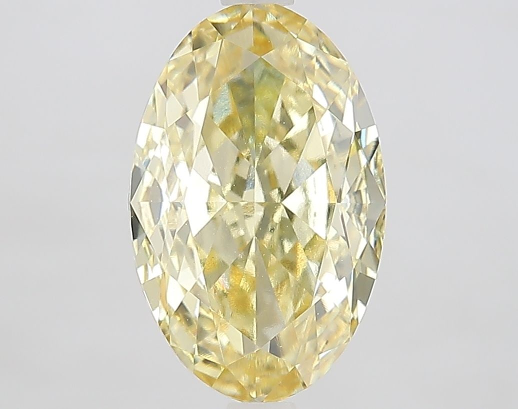 Loose Diamond - OVAL 3.76ct Fancy Yellow VVS2: Loose Diamond - OVAL 3.76ct Fancy Yellow VVS2 Source: This is a real non-mined Diamond that has been grown in a lab Shape: OVAL Carats: 3.76 Color: Fancy Yellow Certification: IGI Video: